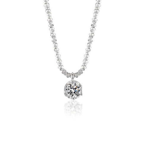 Women's Imitation Moissanite Diamond Necklace