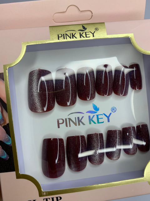 PINK KEY NAILS